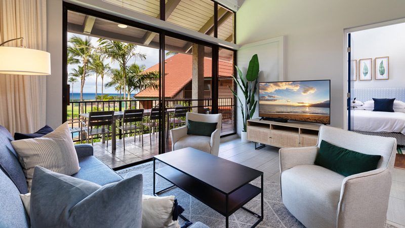 Beach home living room